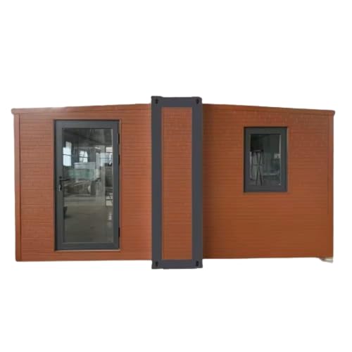 Mobile House Patio Tiny House Modern Prefab Modular Luxury Modern prefab Villa Mobile Vacation Tiny Steel Home 20 Feet prefabricated Tiny House with Balcony Kitchen Bathroom 2 Bedrooms Mobile Home eco