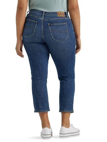 Lee Women's Plus Size Legendary Mid-Rise 21" Capri Jean3