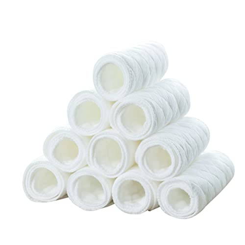 BESTonZON 10pièces Langes Coton Bio Couches Lavables Pour Bébés Couches Réutilisables...