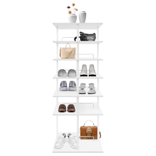 Rangement chaussures rotatif 360 degrés vertical avec base carrée stable - 2