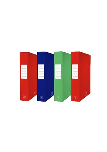 Pigna, Box mit 4 LUX-Dokumentenmappen mit Gummiband, Projektmappe D5