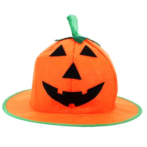 Gatuida Chapeau Citrouille Halloween Cosplay à Large Bord Accessoire Décoratif Multi Usage pour Fête Photo Spectacle et Costume Adulte et Adolescent