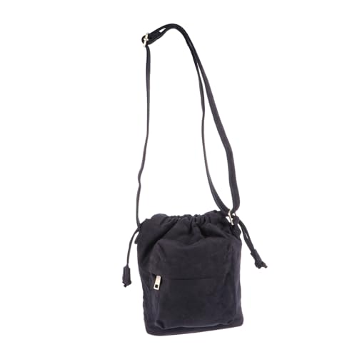 Sac seau en toile noir pour un usage quotidien urbain et décontracté
