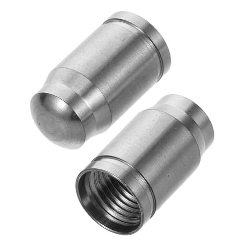 Happyyami 2pcs Tapas de Válvula de Aleación de Titanio Ligera para Bicicleta de Montaña para el Mantenimiento de la Presión de Neumáticos, Protectores para Vástago para Ciclismo en Ruta y Todoterreno miniatura 1