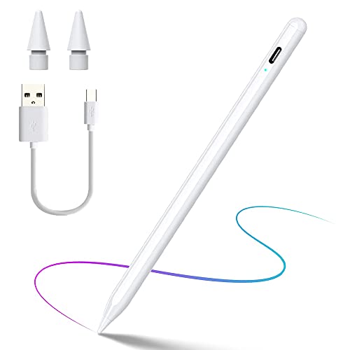 SLAUNT Stylus Pen for iPad Active Stylus Pen Apple Pencil Compatible with iPad (2018-2022) iPad Pro 11/12.9 in, iPad 6/7/8th, iPad Air/Mini Palm Rejection Tilt Sensitive