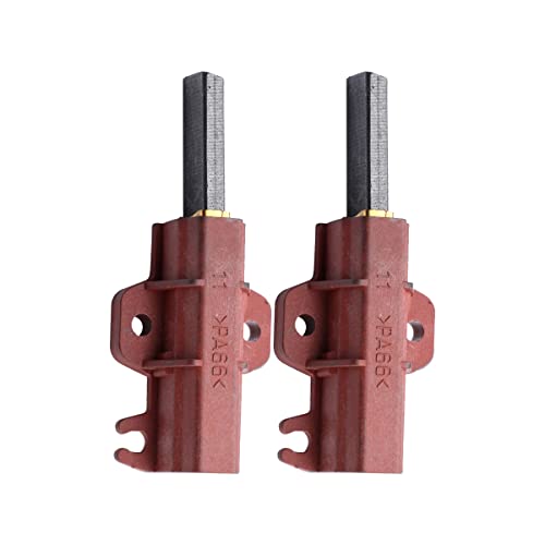 Swgaunc - Escobillas de carbón para lavadora (2 unidades, con soporte C00196539 para Samsung P1443 P1447 WFB1467NUV, compatible con Hotpoint BWD12 BWM12 HVL200UK)