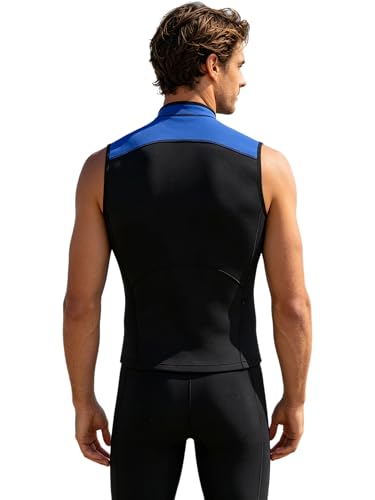 Chaqueta de Buceo para Hombre, Camiseta para Deportes Acuáticos con Cierre Frontal, Top de Traje de Neopreno de 3mm, Chaleco para Surf miniatura 2