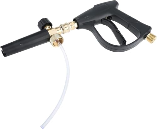 Image of Fieldstar Pressure Washer Gun with Foam Cannon | Car Wash Foam Gun with 1 /4 inch Quick Connector | Includes 5 Spray Nozzles and 1-Litre Bottle, Car Pressure Washe Gun