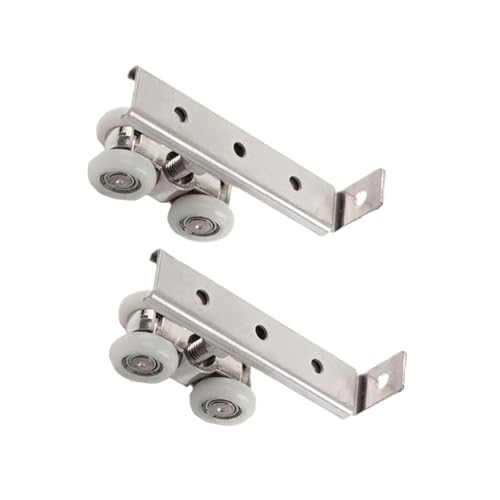 Rail de guidage et roulettes pour porte coulissante de chambre en bois légère