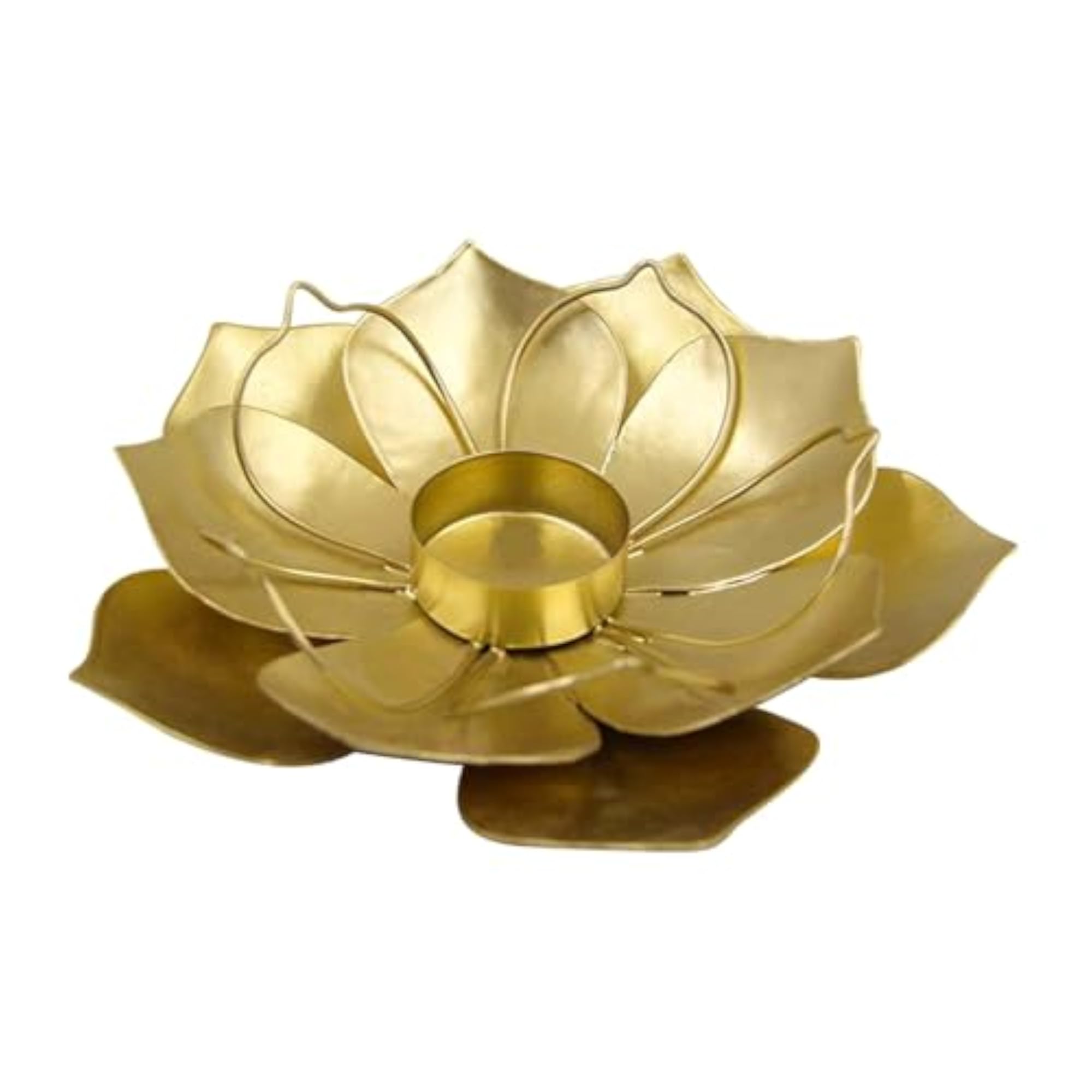 Lotus Flower Tealight Holder Candle Stand for Table Centerpiece