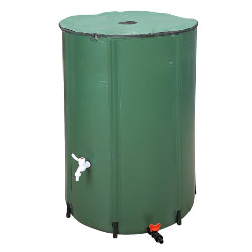 LEADZM Récupérateur d'eau de Pluie Pliable - Réservoir d'eau...
