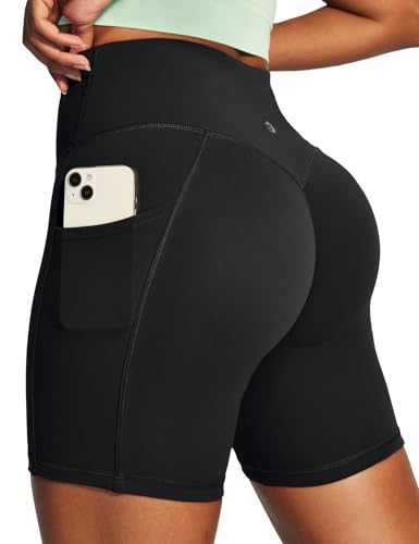 IUGA-Butt-Lifting-Biker-Shorts-Women-with-Pockets-Tummy-Control-Workout-Gym-6-Hidden-Scrunch-Booty-Lifting-High-Waisted-No-Front-Seam-Compression-Running-Athletic-Yoga-Spandex-Shorts IUGA Butt Lifting Biker Shorts Women with Pockets Tummy Control Workout Gym | 6" Hidden Scrunch Booty Lifting, High Waisted, No Front Seam, Compression, Running, Athletic, Yoga, Spandex Shorts - Image 1