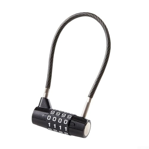 Candado de alambre de acero suave con contraseña para puerta de armario de refrigerador (175 mm)