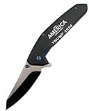 Tiger USA Black MAGA Trump 2024 Knife Tanto