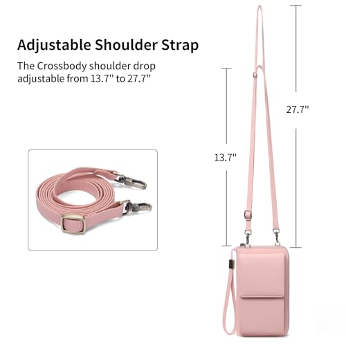 Image of SENDEFN Small Crossbody Cell Phone Purse for Women Leather Cellphone Bags Wallet Purses with Multi Card Slots
