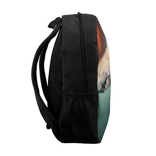Sac à dos chat 17 pouces unisexe pour école et loisirs imprimé 3D - 3