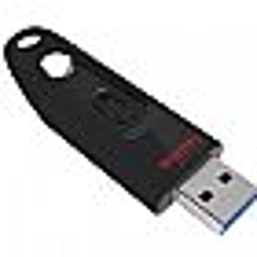 Sandisk Ultra USB Flash Drive, 64 GB, Black (SDCZ48-064G-A46)