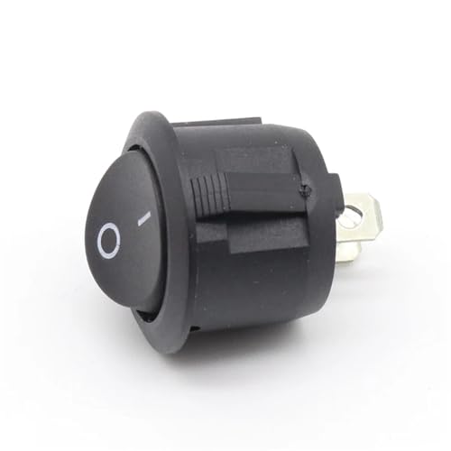 Interrupteur à bascule rond SPST ON OFF 250V pour tableau de commande - 4