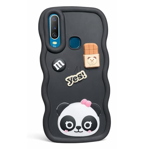 Image of Fancy Back Cover for Vivo Vivo Y17 /Y15 /Y12 /11 (Black)