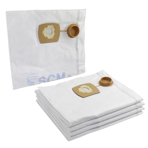 MisterVac | 5 bolsas de aspiradora SCM (doble costura) compatibles con LEHMANN Krafto KT-24