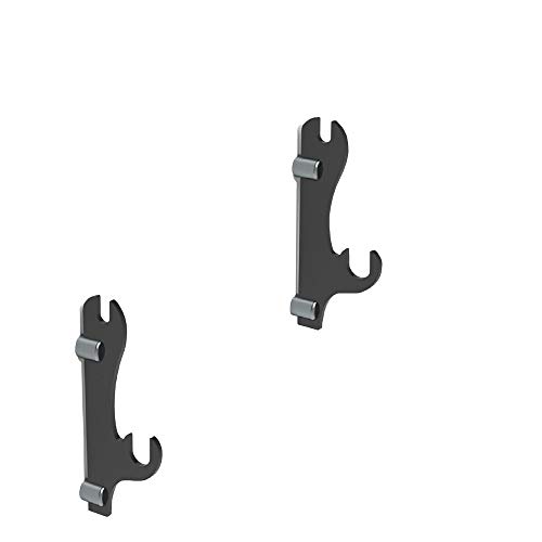 Qixin Sword Stand, Sword Hook, Two-Layer Wall-Mounted Samurai Sword Stand Display Stand, Sword Stand, Sword Holder, Support All Swords (Black) (Black 1 Pair) #TOP3