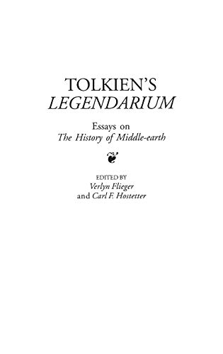 Tolkien's Legendarium: Essays On The History Of Middle-Earth (Contributions To The Study Of Science Fiction & Fantasy) #TOP5