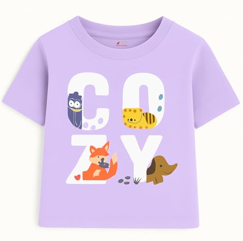 Image of Lush Plush Boys High GSM Cotton Half Sleeve Printed Cotton T-Shirt