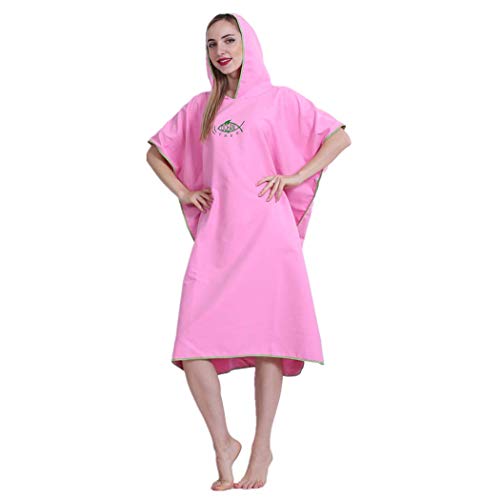 Poncho de bain en microfibre de qualité supérieure avec capuche enveloppante