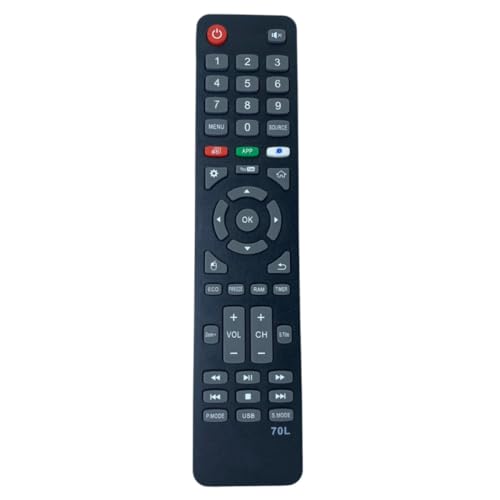 Image of Upix Smart TV Remote No. 1092 (No Voice), with YouTube Functions, Compatible /Replacement for Akai Smart TV LCD /LED Remote Control (Exactly Same Remote Will Only Work)