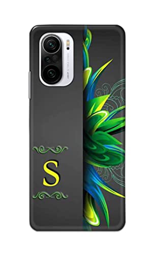 Image of Name II Initial II Letter Alphabet S Hard Back Case Cover for Redmi K40 / K40 Pro / K40 Pro+ Back Cover -(J5) VNS2222