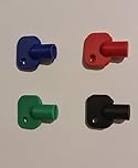 Lockshield Radiator Valve Keys Mixed Sizes | 8x4mm, 7x3mm, 7x4mm and 6x6mm | Myson Matchmate | Microbore Tools | 5-Pack