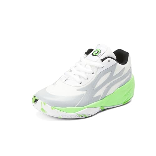 PUMA Kids Boys Mb.02 Lo Lamel-O Basketball Sneakers Shoes - Green - Size 11 M2