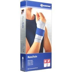Manutrain - Muñequera izquierda (talla 2, titanio, 1 unidad)