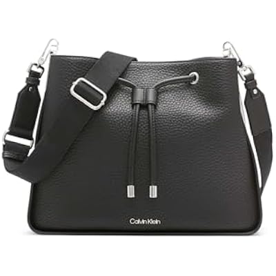 Calvin Klein Women's Fay Drawstring Adjustable Hobo
