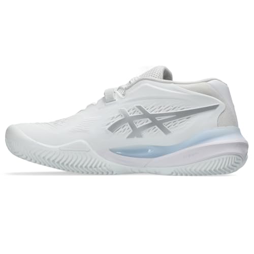 ASICS Women's Gel-Resolution X Clay Tennis Shoes, 10, White/Pure Silver - image 4