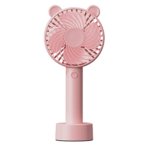 HAODAF Conveniente Mini Ventilatore, Piccola Ventola da scrivania, Portatile Portatile USB Fan con 3 velocità Forte Vento per la Camera da Letto attività all'aperto, Ufficio Carino