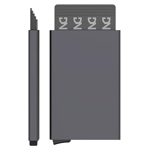 DarNova Porta Tarjetas Metal Protección RFID - Tarjetero automatico Aluminio Resistente Hombre y Mujer Cartera Minimalista para Tarjetas, DNI y Documentos - Diseño Elegante (Negro) | Ya disponible en tu tienda friki favorita! En mundofriki.es!