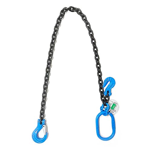 ELLERchain chaîne de Levage à 1 maillon - 8mm - kettingLongueur 2m - gafellasthaak en inkorthaak