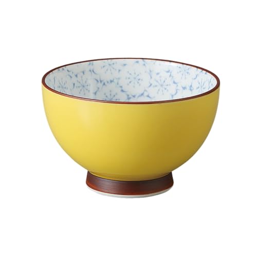 エールネット(Ale-net) 湯呑 煎茶碗 千茶碗 8.5×5.5cm 180cc 有田焼 黄さくら千茶 食洗機対応 電子レンジ対応 日本製