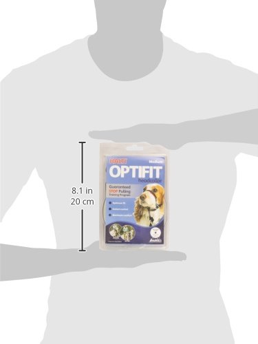 Halti Optifit Headcollar - Stop Your Dog Pulling on the Leash. Adjustable, Reflective and Lightweight, with Padded Nose Band. Dog Training Anti-Pull Collar for Medium Dogs (Size Medium)
