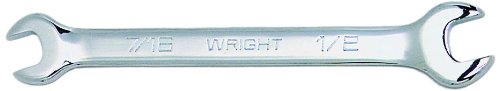 Wright Tool 1331 Full Polish Open End Wrench, 7/8