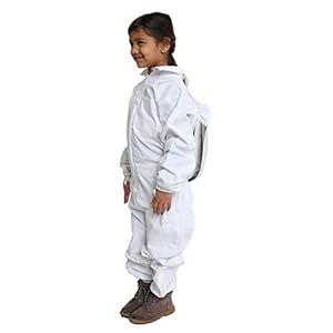 FOREST BEEKEEPING SUPPLY- Kids Full Body Bee Suit. Cotton twill soft to Children’s skin tuff to bee Stings with Veil