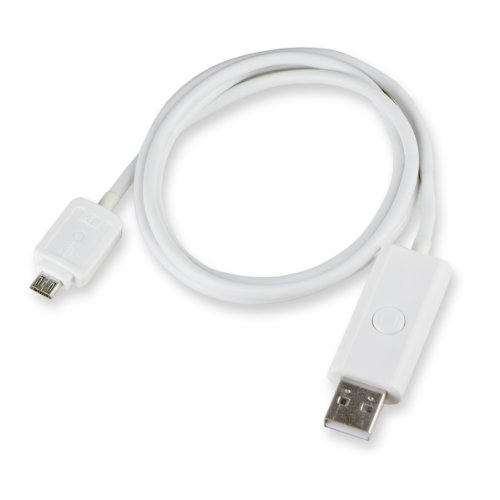 Syba Micro-USB-datakabel / -oplaadkabel (blauwe LED-lampen, voor Android-apparaten)