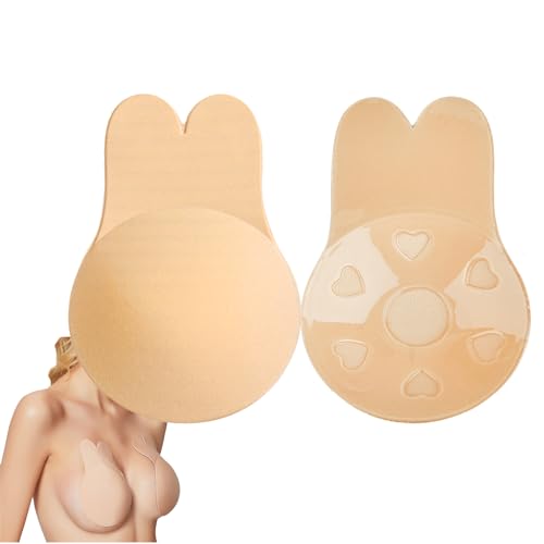 JIEYUCHU Soutien Gorge Invisible, Push Up Bra Soutien Gorge, sans Bretelles Soutien Gorge, Invisible Auto adhésif Réutilisable Soutien Gorge pour aux Robes, Robes de Mariée, Gilets