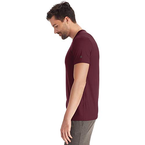 C9 Champion mens Short Sleeve Tech Tee T Shirt, Rich Maroon, Medium US2