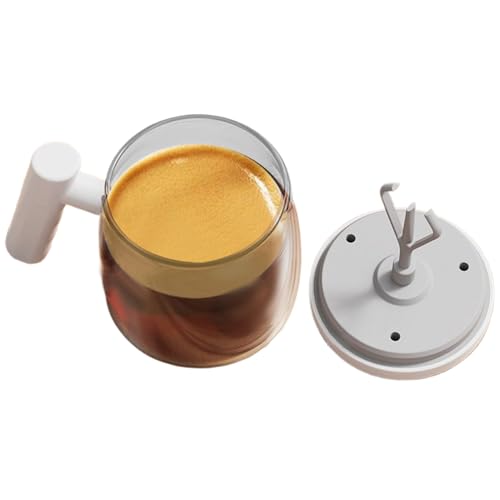 Tazas de café de cristal transparente - tazade cristal, tazadetassedevoyage transparente con tapa | Juice Crystal Compatible Vaso para beber, encantador vaso recargable Contenedor para