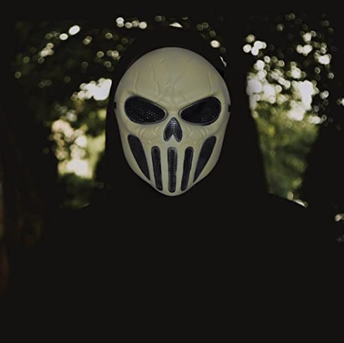 Halloween Mask Light Skeleton Full Face Hockey Costume Adult Outfit Scary Spooky Horror Party Fancy Dress Cosplay For Men Women (HM29) - Image 3