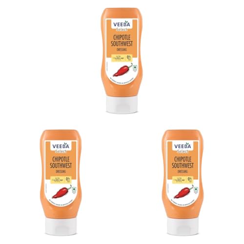 Image of Veeba Chipotle Southwest Salad Dressing, 300g (Pack of 3)