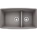 Blanco 441309 Performa 1.75 Medium Bowl Sink, Metallic Gray