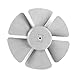 X-DREE Szare plastikowe łopatki wentylatora o średnicy 23 cm z zacienionym biegunem bezkręgowym łopatki wentylatora o średnicy 8 mm(Plástico gris 23 cm de diámetro Sombras de poste sombreadas sin vent